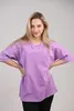 Koszulka  na krotki rekaw oversize - rozmiar XL - fioletowa Podgląd zdjęcia produktu 9