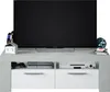 Porta TV AMBIT a 2 ante - Stile moderno - Grigio e bianco - Anteprima dell’immagine prodotto 6