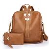MODFU Damen-Kunstleder-Rucksack-Geldbörsen Mehrzweck-Design Produktbild-Vorschau 1