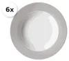 Suppenteller 22cm 6er Set Doppio grau Produktbild-Vorschau 1
