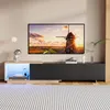 UnboxG TV-Lowboard 240 cm Schwarz mit LED-Beleuchtung, 3 Produktbild-Vorschau 10