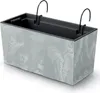 nabbi Balkonkasten aus Kunststoff DUC400EW 39,5 cm - grauer Produktbild-Vorschau 1