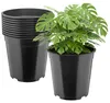 Ensemble Garronda de 20 pots ronds en plastique noir, de Voir les images du produit 1