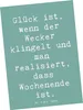 Mr. & Mrs. Panda Postkarte Spruch Glück am Wochenende - Produktbild-Vorschau 1
