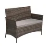 SVITA Rattan Set BROOKLYN in Braun Gartenmöbel Terrasse Produktbild-Vorschau 4