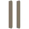 vidaXL Kopfteil mit Ohren Taupe 147x16x118/128 cm Stoff -  Produktbild-Vorschau 5