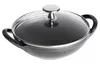 Gusseisen Wok 30 cm mit Deckel Produktbild-Vorschau 2