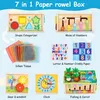 Montessori Spielzeug ab 1 2 3 Jahr,6-in-1 Tücherbox mit Produktbild-Vorschau 6