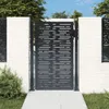 vidaXL Gartentor Anthrazit 100x125 cm Stahl Quadratisches Produktbild-Vorschau 2