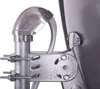 Close-up of a satellite dish mounting bracket and cable conduit. Produktbild-Vorschau