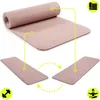 HyperMotion Yogamatte NBR 183x61x1,5 cm Beige (Altrosa) – Produktbild-Vorschau 7