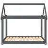 vidaXL Pelech pre psov sivý 101x70x90 cm Borovicový masív Náhľad obrázku produktu 4