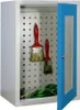 Stahl-Hängeschrank - 1 Sichtfenstertür - Rückwand gelocht - Produktbild-Vorschau 1