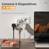 Adaptador múltiple TESSAN con USB para enchufe, con 3 tomas Vista previa de la imagen del producto 7