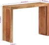 vidaXL Konzolový stolík 110x30x76 cm z masívneho dreva Náhľad obrázku produktu 6