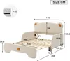 MODFU Kinderbett Polsterbett 140x105/140x200cm, Schlafsofa Produktbild-Vorschau 7