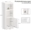 Dripex, Badezimmerschrank, weiß, 80x25x22cm, schmal, Produktbild-Vorschau 6