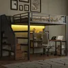 Merax Etagenbett 140x200cm, Hochbett Mit Schreibtisch, Produktbild-Vorschau 4