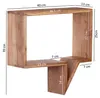 FineBuy 2er Set Wandregale Massivholz Akazie Holzregal Produktbild-Vorschau 4