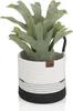 KELA Panier Hedda 20 cm mélange coton/polyester blanc/noir Voir les images du produit 2