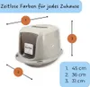 2x Katzenklo mit Deckel Katzentoilette Katzen WC Hauben Produktbild-Vorschau 2