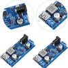 A collage of images showing electronic circuit boards with USB ports and screw terminals. Produktbild-Vorschau