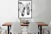 MuchoWow® Gerahmtes Poster Pferd - Tiere - Porträt - Weiß Produktbild-Vorschau 2
