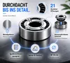 3x Aschenbecher Gluttöter Wind Balkon Bistro Rund Glut Produktbild-Vorschau 9