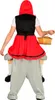 A person wearing a costume that makes it look like a wolf is carrying them on its back. Anteprima dell’immagine prodotto