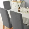 6 Stück Stuhlhussen - Grau Jacquard - Universeller Produktbild-Vorschau 8