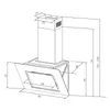 Klarstein Sofia 90 digestor, šikmý, 90 cm, EEK B, 300 m³/h, Náhľad obrázku produktu 9