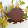 440s Rost-Igel auf Laub-Platte ca. 18 cm H Produktbild-Vorschau 4