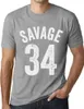 Herren Grafik T-Shirt Savage 34 Geschenk 34. Geburtstag Produktbild-Vorschau 1