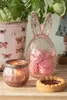 Clayre & Eef Teelichthalter Ø 7x6 cm Rosa Glas Produktbild-Vorschau 3