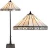 Clayre & Eef Tiffany Stehlampe Ø 50x164 cm Beige Glas Produktbild-Vorschau 1