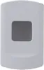 A close-up of a white device with a gray button. Produktbild-Vorschau