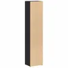 vidaXL Poličky na CD 2 ks čierne 21x16x93,5 cm odvodený Náhľad obrázku produktu 7