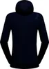 Dunkelblauer La Sportiva Big Wall Pullover Hoody mit Kapuze und kleinem Logo auf der Schulter von hinten Produktbild-Vorschau