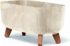 Gracia Case Beton Effekt Creme Bein Blumentopf Produktbild-Vorschau 1
