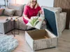 Taburet SMART COSARO s úložným priestorom 65x65, mentolový Náhľad obrázku produktu 8