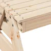 vidaXL Picknicktisch für Kinder 88x97x52 cm Massivholz Produktbild-Vorschau 6