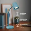 Lampada da tavolo, blu tortora, 1xGU10/max. 9W escl. Anteprima dell’immagine prodotto 3