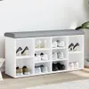 vidaXL Lavica na topánky, biela, 102 x 32 x 50 cm, Náhľad obrázku produktu 2