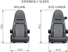 Wohnmobil Sitzbezüge für Aguti GIS-Liner und Milan-Sitze Produktbild-Vorschau 7