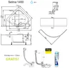 ECOLAM Badewanne Eckwanne Eckbadewanne Acrylwanne SELMA 140 Produktbild-Vorschau 11