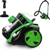 A studio shot of a bagless vacuum cleaner with accessories. Produktbild-Vorschau