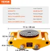 A diagram showing the specifications and dimensions of a VEVOR machinery mover. Náhľad obrázku produktu