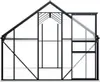 vidaXL Gewächshaus mit Fundament Anthrazit Aluminium 7,03 Produktbild-Vorschau 10
