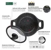 Horno de fundición de aluminio holandés de 20 cm con tapa, Vista previa de la imagen del producto 4