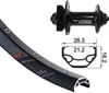 XLC Vorderrad 26x1.9 FW-A06 6-Loch schwarz Schnellspanner Produktbild-Vorschau 2